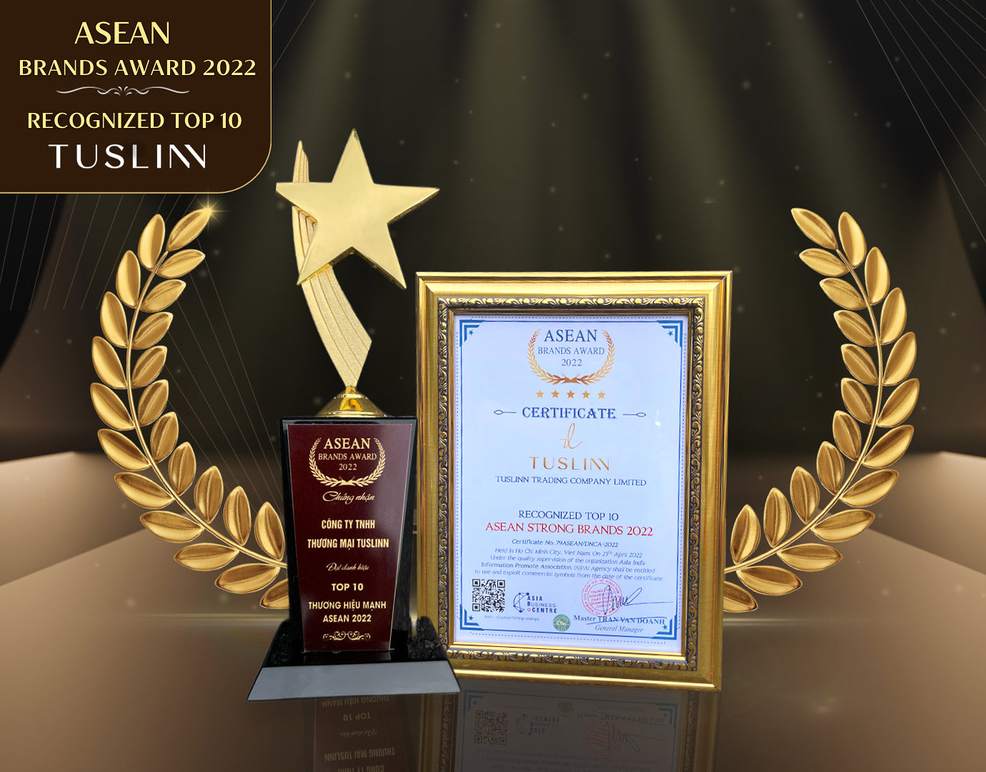 DANH HIỆU TOP 10 DOANH NGHIỆP ASEAN 2022